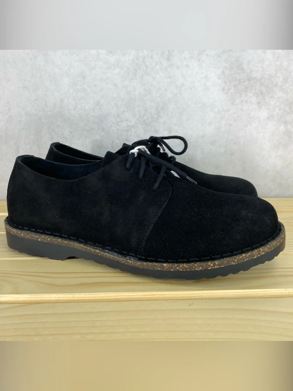 Birkenstock Uppsala Low Suede Leather Black Casual Comfot Oxfords Shoes 42 EUR